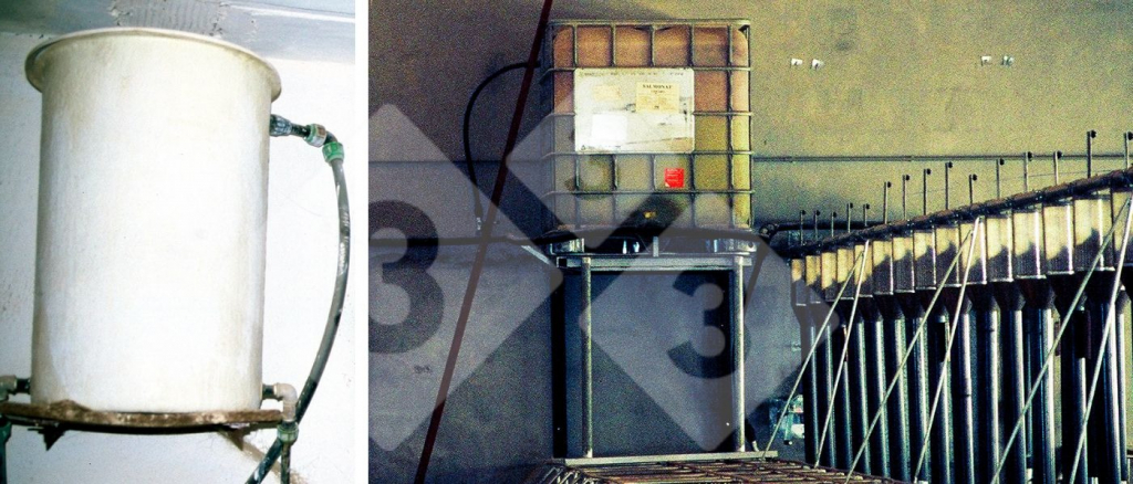 Reservatório apropriado para medicação. 